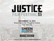 Tablet Screenshot of justicefilmfest.com